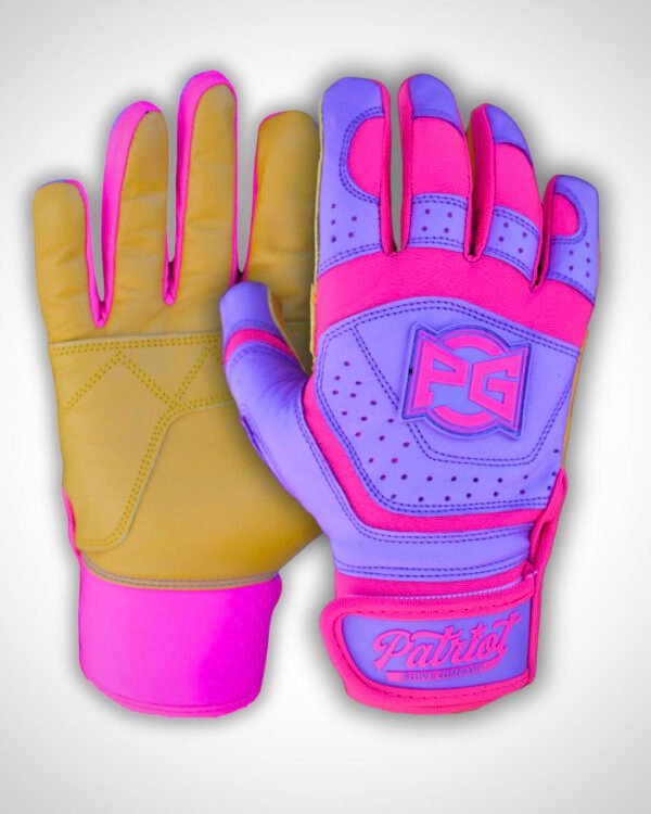 SHORT CUFF Pro Cabretta Batting Gloves (Lavender)