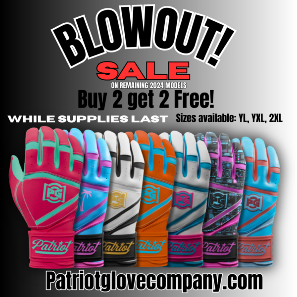 4 Pairs 360* Pro Batting Gloves (Buy 2 get 2 free)
