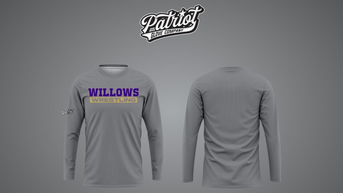 Willows Wrestling Long Sleeve Cotton Shirt