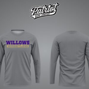 Willows Wrestling Long Sleeve Cotton Shirt