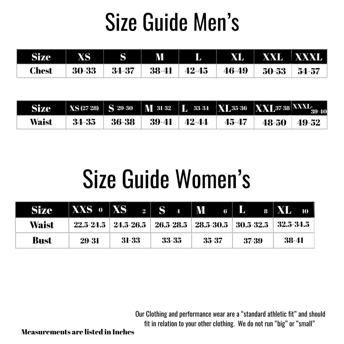 Size Guide
